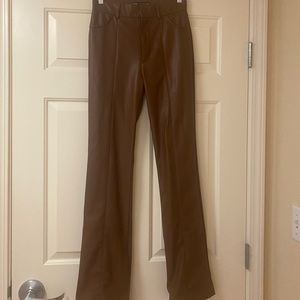 Zara Flared Leather Pants